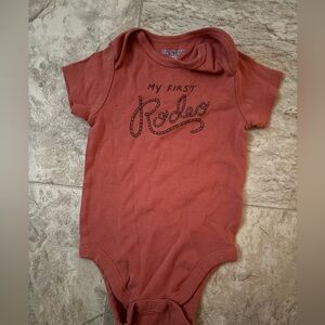 My first rodeo onesie.